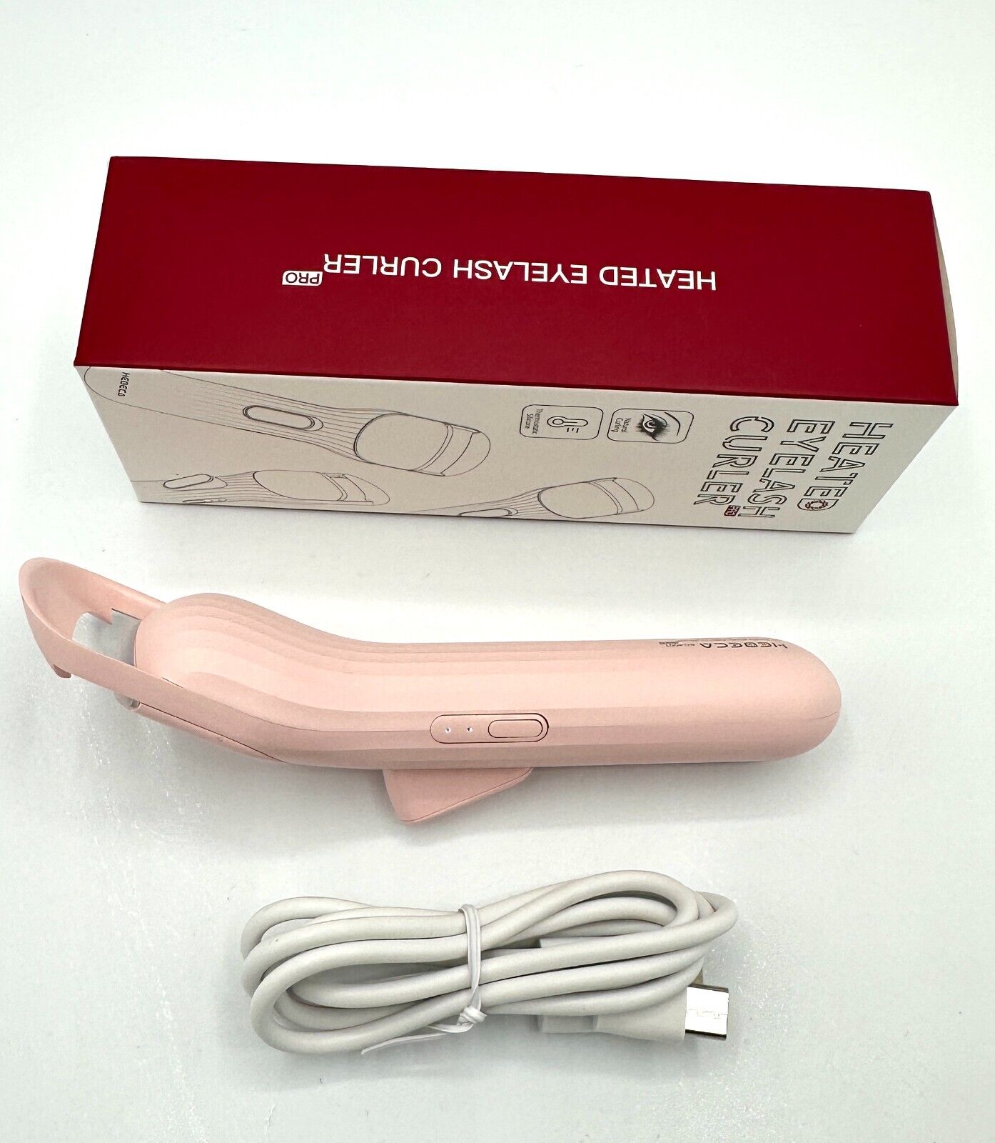 Electric Heated Eyelash Curler USB Rechargeable Makeup Curling Tool Long Lasting