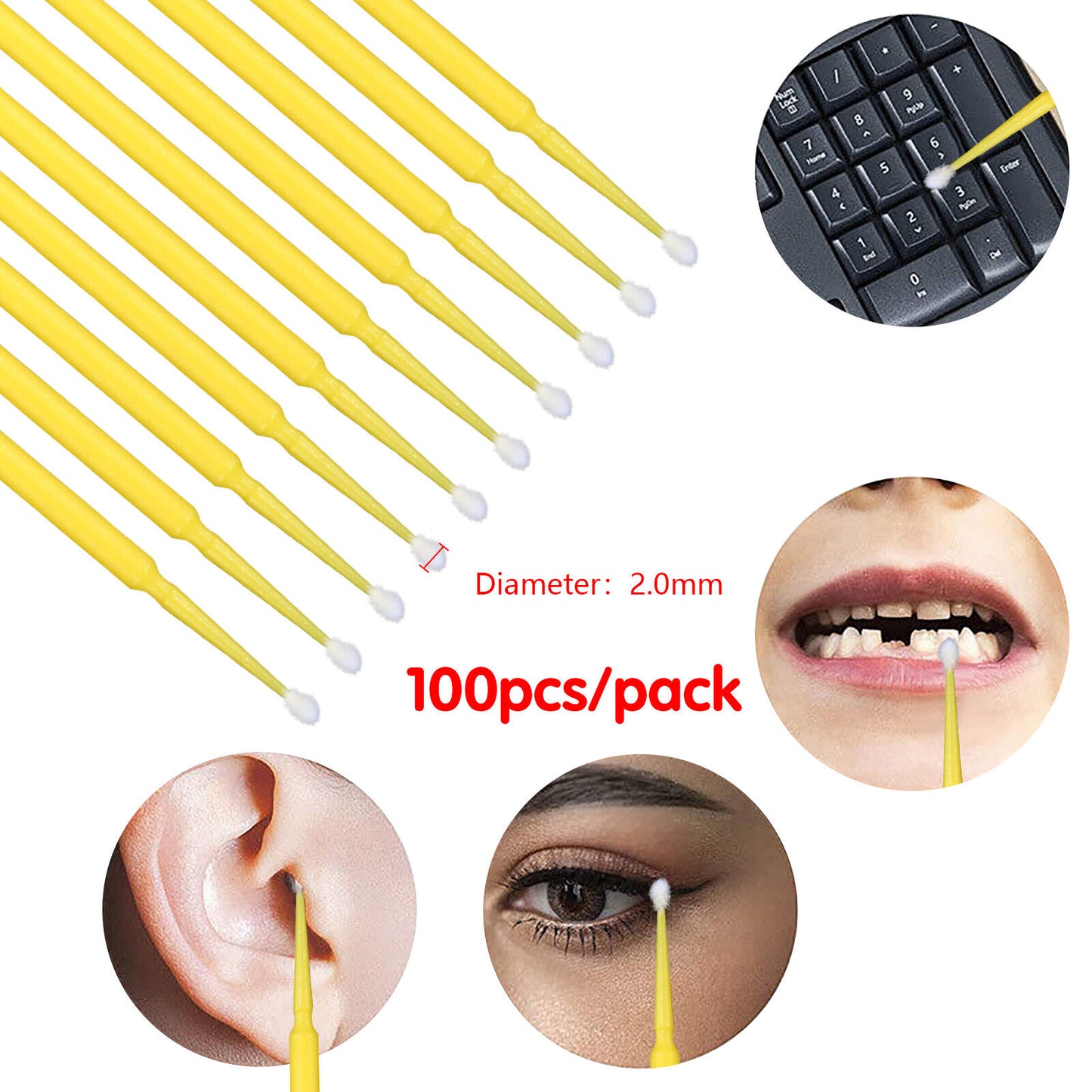 US Micro Brushes Applicators Microbrush Dental (Regular, Fine, Super Fine) Eye