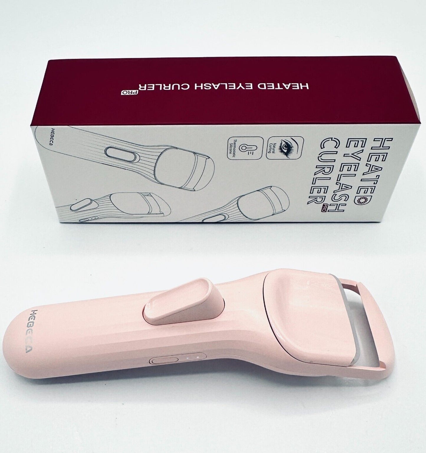 Electric Heated Eyelash Curler USB Rechargeable Makeup Curling Tool Long Lasting