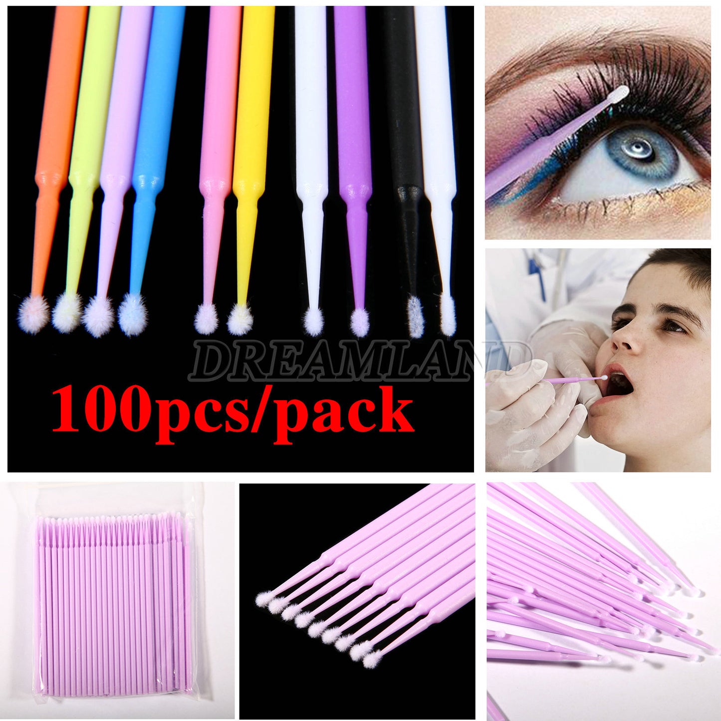 US Micro Brushes Applicators Microbrush Dental (Regular, Fine, Super Fine) Eye