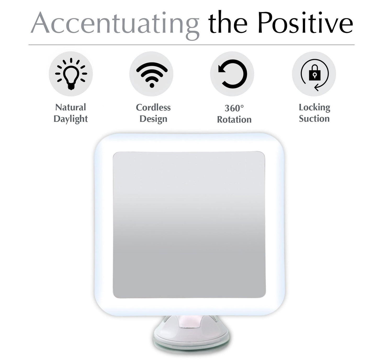 Fancii 10X Magnifying Lighted Makeup Mirror - Daylight LED Vanity Mirror -