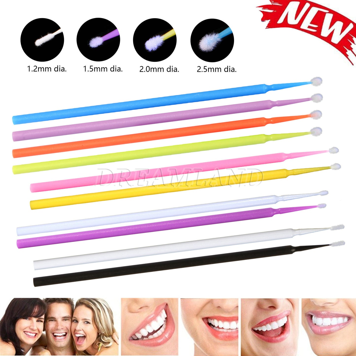 US Micro Brushes Applicators Microbrush Dental (Regular, Fine, Super Fine) Eye