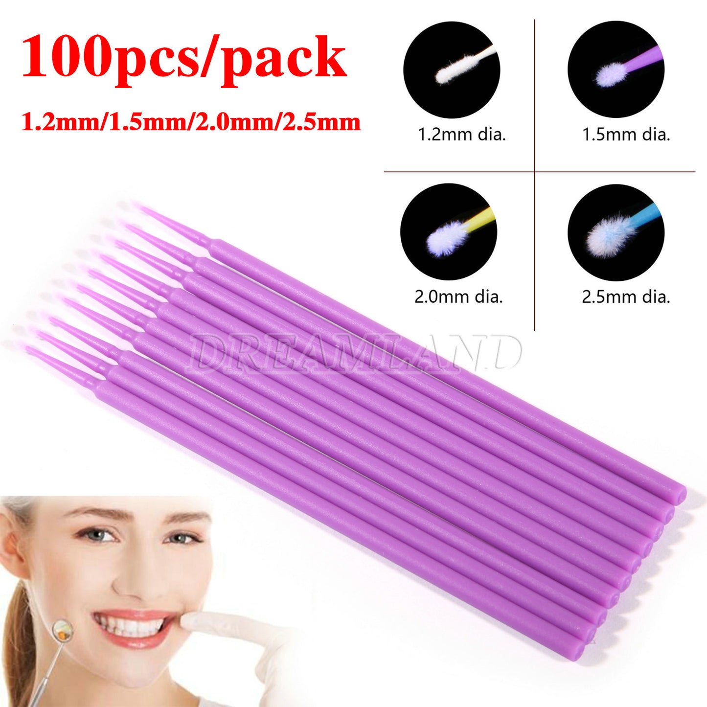 US Micro Brushes Applicators Microbrush Dental (Regular, Fine, Super Fine) Eye