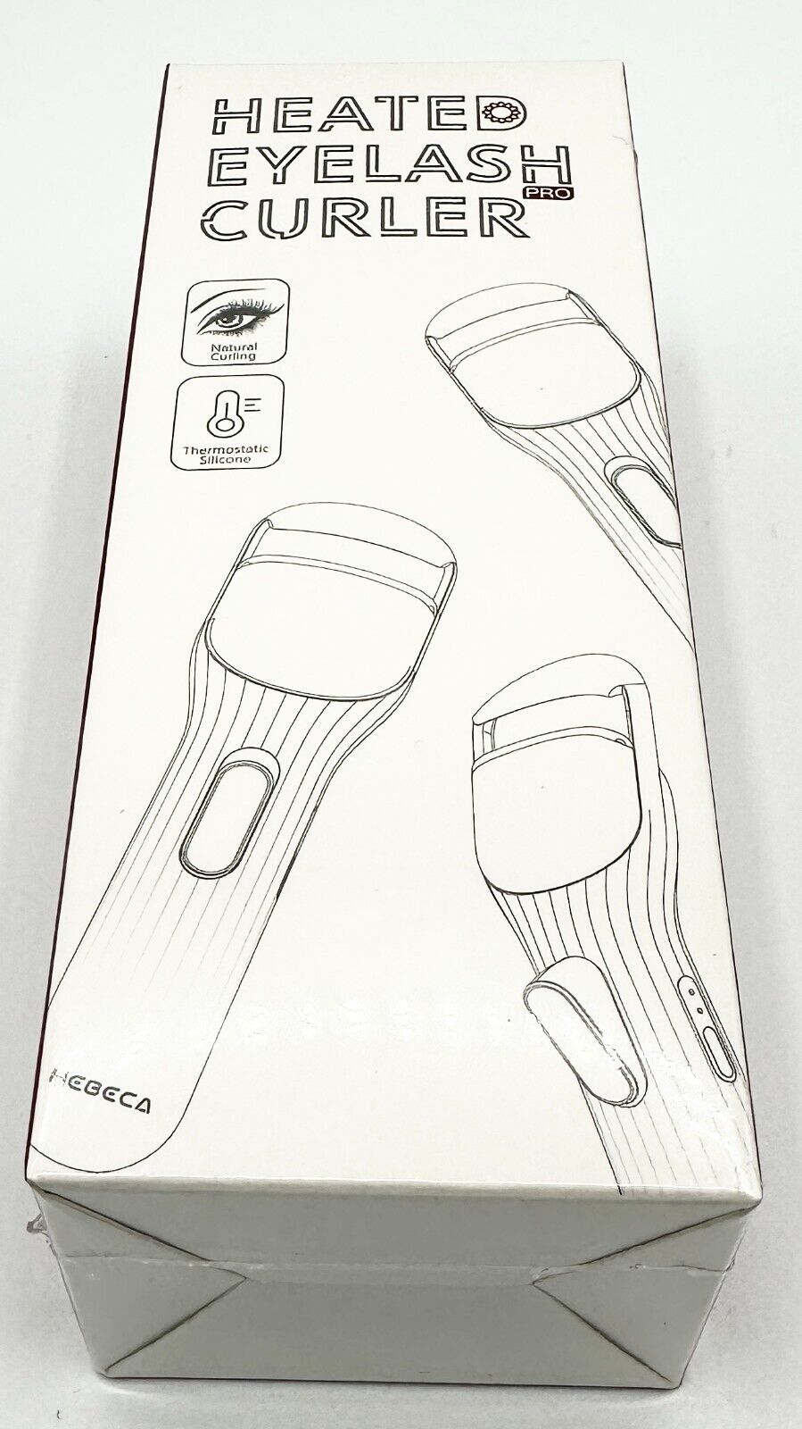 Electric Heated Eyelash Curler USB Rechargeable Makeup Curling Tool Long Lasting