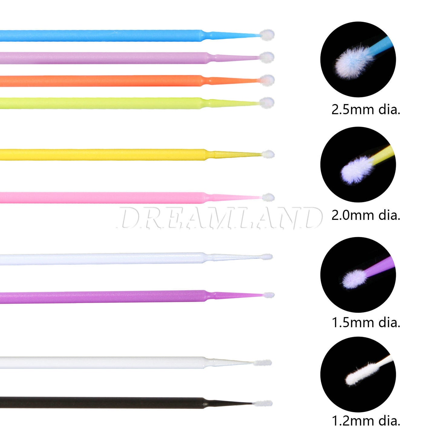 US Micro Brushes Applicators Microbrush Dental (Regular, Fine, Super Fine) Eye