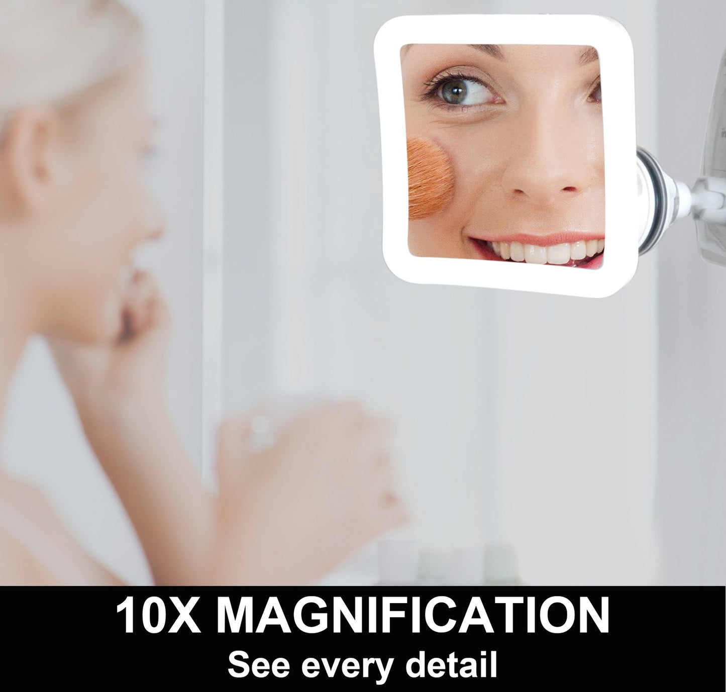 Fancii 10X Magnifying Lighted Makeup Mirror - Daylight LED Vanity Mirror -