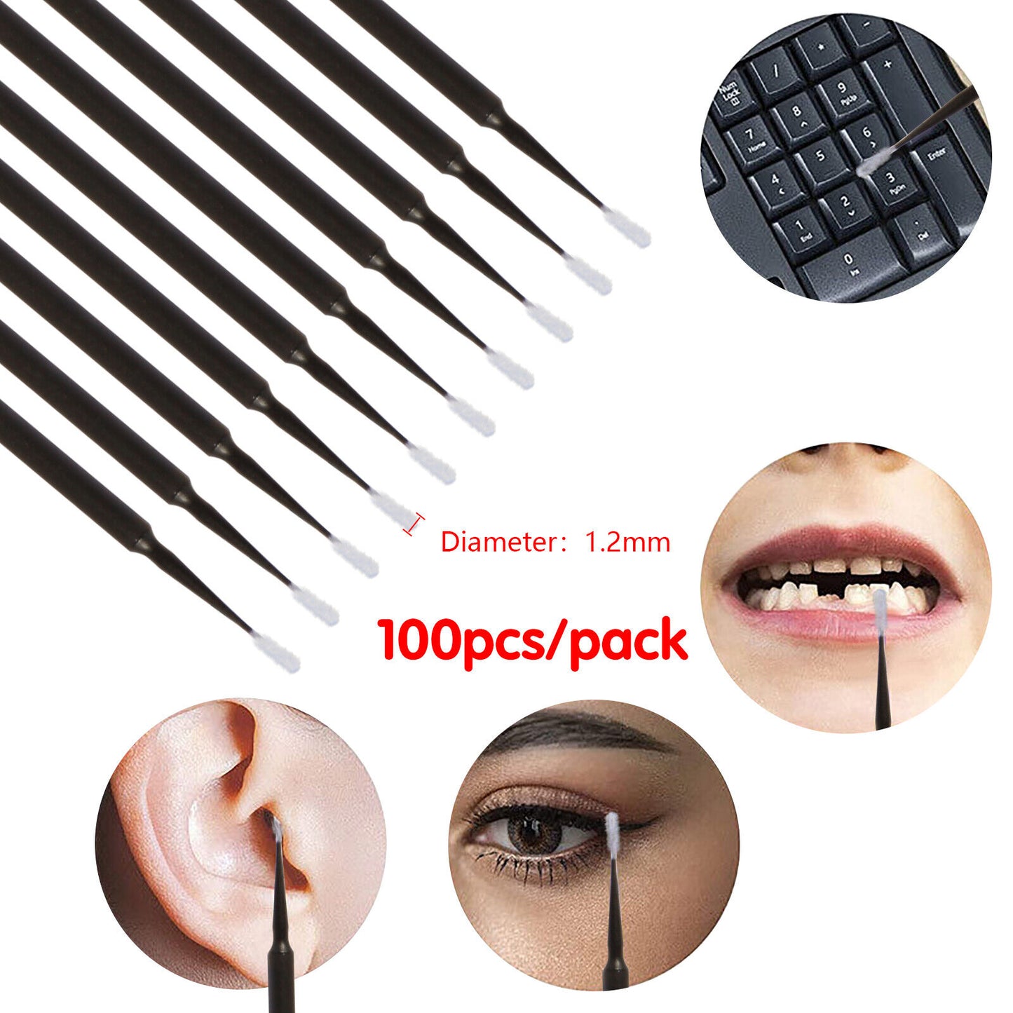 US Micro Brushes Applicators Microbrush Dental (Regular, Fine, Super Fine) Eye