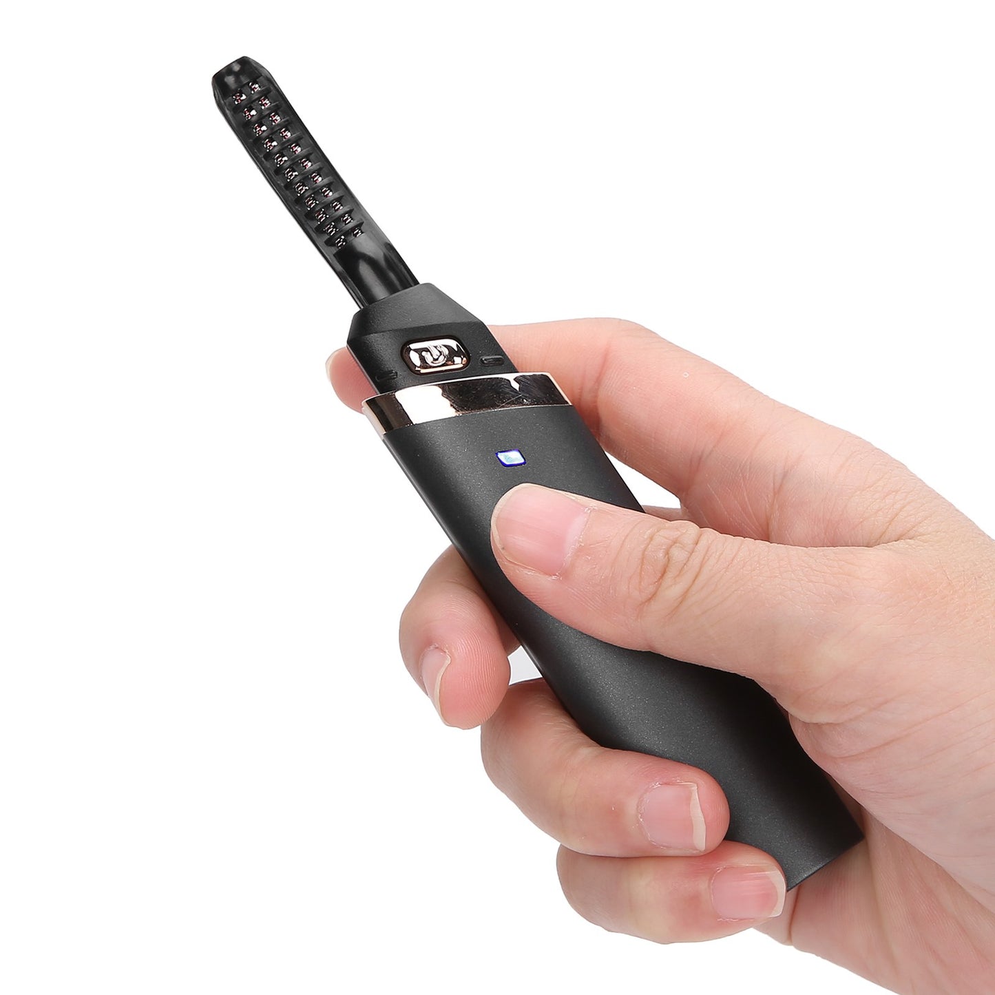 Black Electric Eyelash Curler LongLasting Heated Curler USB Charge Eyelash P HPT